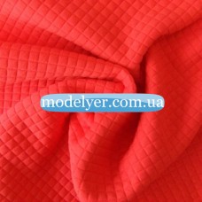 Ткань Дайвинг стеганый (коралловый)